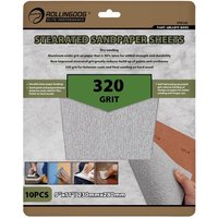 Rollingdog Stearated Sanding Sheets 230 X 280Mm 320 Grit (Pack Of 10) Pk 1 09655