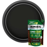 Ronseal KCB.8174503.10400.73 One Coat Shed & Fence Refill Pouch Tudor Black 950Ml