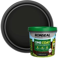 Ronseal KCB.8174503.10400.81 One Coat Shed & Fence Protection Tudor Black Oak 5 Litre