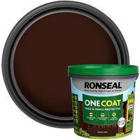 Ronseal KCB.8174503.50100.81 One Coat Shed & Fence Protection Dark Oak 5 Litre