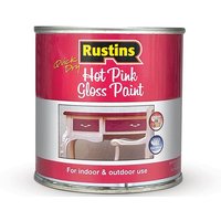 Rustins GPHPW250 Quick Dry Small Job Gloss Hot Pink 250Ml