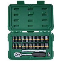 SATA BoltBiter 1/4in & 3/8in Extraction Socket Set, 23 Piece ST09138