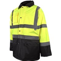 Scan SFJK81 Hi-Vis Yellow/Black Motorway Jacket - L (44In)