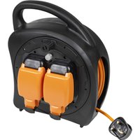 Sealey 2 Socket Weatherproof Cable Extension Reel 240v