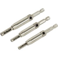 Sealey 3 Piece Self Centering Chamfered Hinge Drill Bit Set