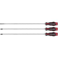 Sealey 3 Piece Slotted and Phillips Hammer Thru Long Screwdriver Set