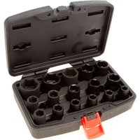 Sealey 16 Piece 1/2" Drive Hexagon Impact Socket Set