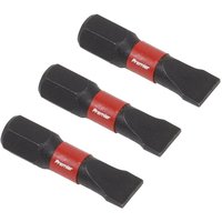 Sealey Impact Power Tool Slotted Screwdriver Bits