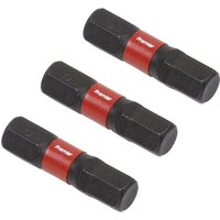 Sealey Impact Power Tool Hexagon Screwdriver Bits