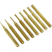 Sealey 8 Piece Brass Pin Punch Set
