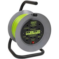 Sealey 4 Socket Cable Extension Reel 240v