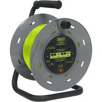 Sealey 4 Socket Cable Extension Reel 240v