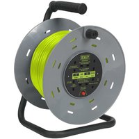Sealey 4 Socket Cable Extension Reel 240v