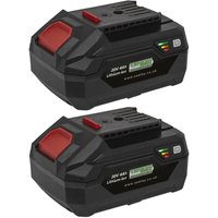 Sealey BK04 20v Cordless SV20V Li-ion Battery 4ah Pack of 2