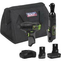 Sealey 10.8v Cordless 3/8" Drive Impact and Ratchet Wrench Kit