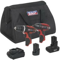 Sealey CP1200 12v Cordless 2 Piece Power Tool Kit