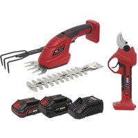 Sealey CP20VCOMBO14 2 X 20V Sv20 Series Gardening/Pruning Cleaning Combo Kit