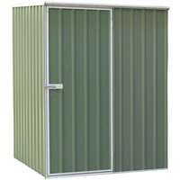 Sealey DG114 Dellonda Galvanised Steel Metal Garden/Outdoor/Storage Shed 5Ft X 5Ft Pent Style Roof – Green - Dg114