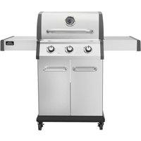 Sealey DG16 Dellonda 3 Burner Deluxe Gas Bbq Grill With Piezo Ignition & Wheels - Stainless Steel
