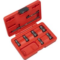 Sealey 8 Piece 1/4" Drive Bi Hexagon Flip Socket Set Metric and Imperial