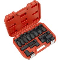 Sealey 14 Piece 1/2" Drive Oxygen and Diesel Injector Window Socket Set