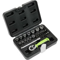 Siegen 25 Piece 1/4" Drive Hex Socket Set