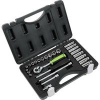 Siegen 26 Piece 1/4" Drive Hex Socket Set