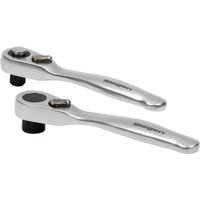 Siegen 2 Piece 1/4" Drive Micro Ratchet and Bit Driver Set