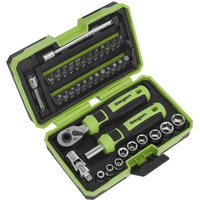 Siegen 38 Piece 1/4" Drive Socket and Bit Set