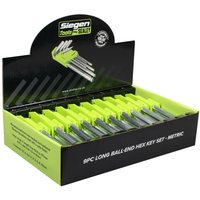 Sealey S01263 Long Ball-End Hex Key Set 9Pc - Display Box Of 10