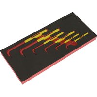 Sealey 6 Piece VDE Insulated Hex Key Set in Module Tray