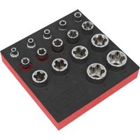Sealey 16 Piece Combination Drive TRX P EPR Socket Set