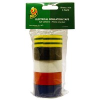 Shurtape 260197 Electrical Tape Multipack X 5 19Mm X 4M 260197