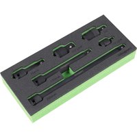 Siegen 6 Piece 1/2" Drive Impact Socket Adaptor and Extension Bar Set