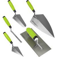 Siegen 5 Piece Soft Grip Brick and Plaster Trowel Set