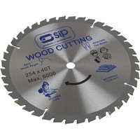 Sip 254Mm X 25.4Mm Tct 40T Circular Saw Blade 06184