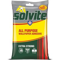 Solvite 1591161 All Purpose Extra Strong Wallpaper Paste - 10 Roll Sachet