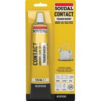 Soudal Contact Adhesive Transparent Transparent 125Ml blister tube 12