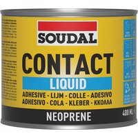 Soudal Contact Adhesive Liquid Yellow 400Ml tin 12