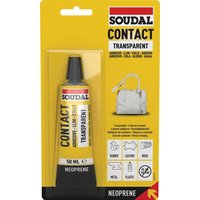 Soudal Contact Adhesive Transparent Transparent 50Ml blister tube 12