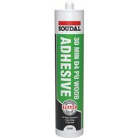 Soudal 30 Minute D4 Wood Adhesive Gel Clear 290Ml cartridge 12