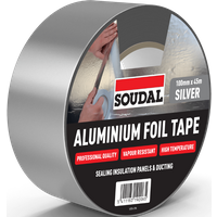 Soudal Aluminium Foil Tape Silver 100Mm X 45M 167074