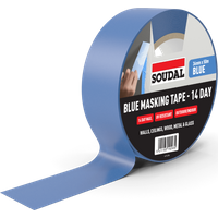 Soudal Blue Masking Tape - 14 Day Outdoor Blue 36Mm X 50M 167113