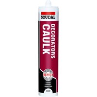 Soudal Decorators Caulk - Paintable Acrylic Sealant White DCW