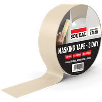 Soudal Masking Tape - 3 Day Cream 36Mm X 50M 167069