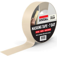 Soudal Masking Tape - 7 Day Cream 24Mm X 50M 167067