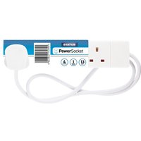 Status® S4W1MS12 Extension Lead 240V 4-Gang 13A White 1M