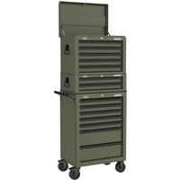 Sealey Superline Pro 14 Drawer Roller Cabinet, Mid Box and Top Tool Chest