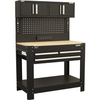 Sealey Superline Pro Workbench with Pegboard and Power Strip
