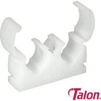 Talon TALTD15 Double Hinged Clip - White - Td15 15Mm Bag 50